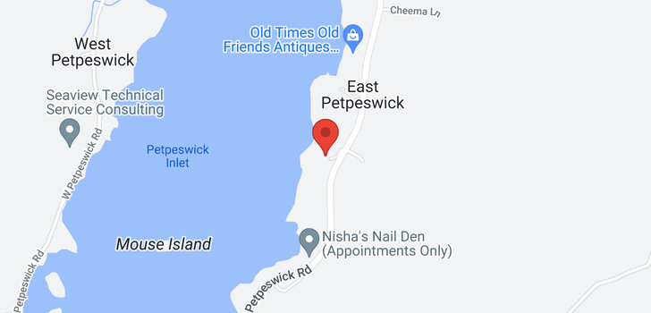map of 464 East Petpeswick Road